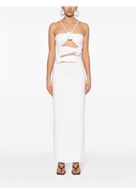 White cut-out midi dress - MAYGEL CORONEL  women MAYGEL CORONEL | VT027WHT